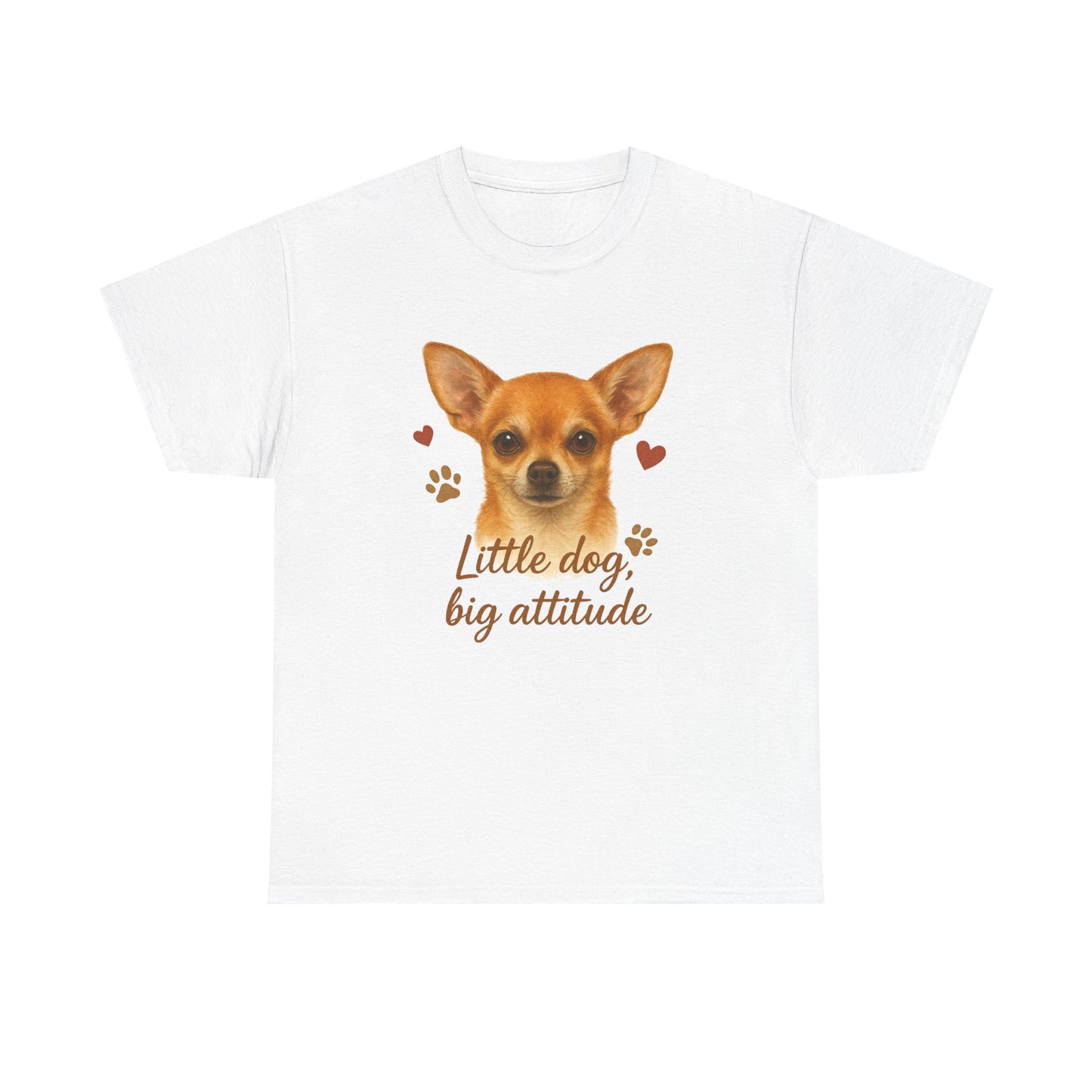 Chihuahua Lover Shirt Little Dog Big Attitude Funny Dog Mom T-shirt