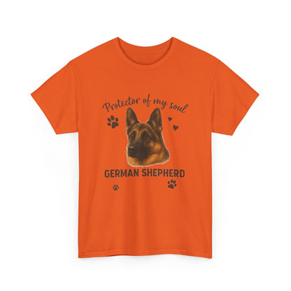 German Shepherd Lover Shirt Protector of My Soul Dog T-shirt for Men and Women