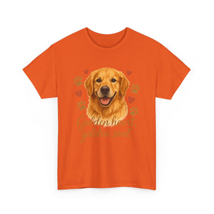Golden Retriever Lover Shirt  Golden Heart Golden Soul Dog T-shirt