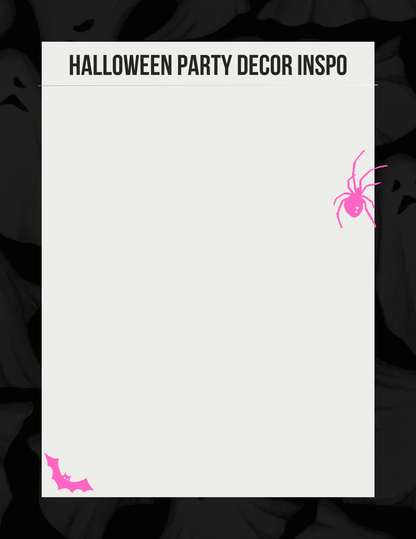 Halloween Party Planner Canva Free Editable Template
