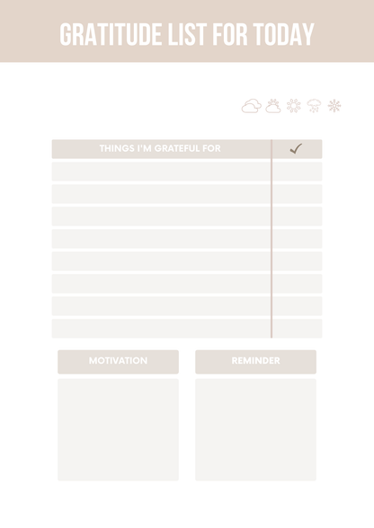 Canva Gratitude Journal Template Free Editable and Printable Design
