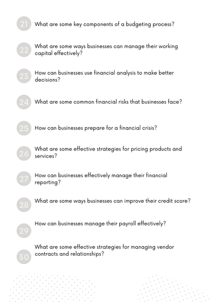 ChatGPT Power Prompts for Business Financial Planning Editable Canva Template