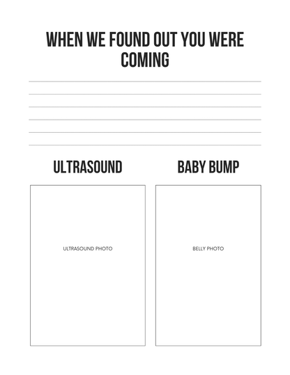 My Baby Memory Book Editable Canva Template for Parents Keepsake