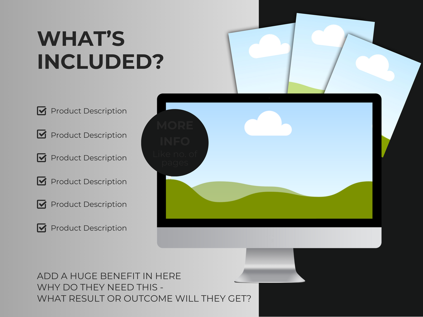 Etsy Creatives Mockups Bundles Editable Canva Templates for Listings