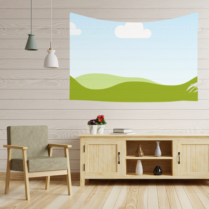 Canva Free Template Editable Tapestry Design Mockup for Printables
