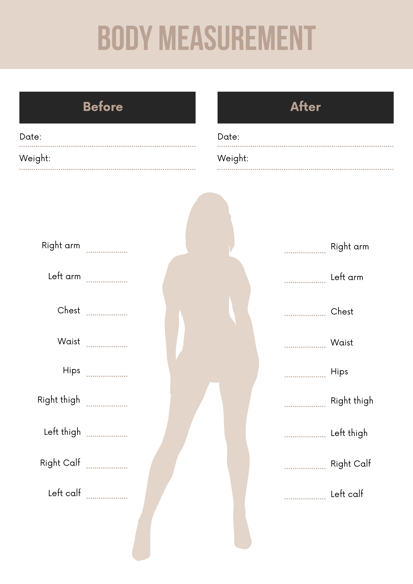 Weight Loss Journal Editable Canva Template for Fitness Tracking