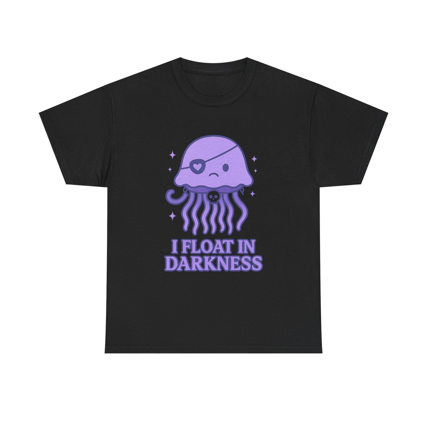 I Float in Darkness Pastel Goth Kawaii Jellyfish T-Shirt Art