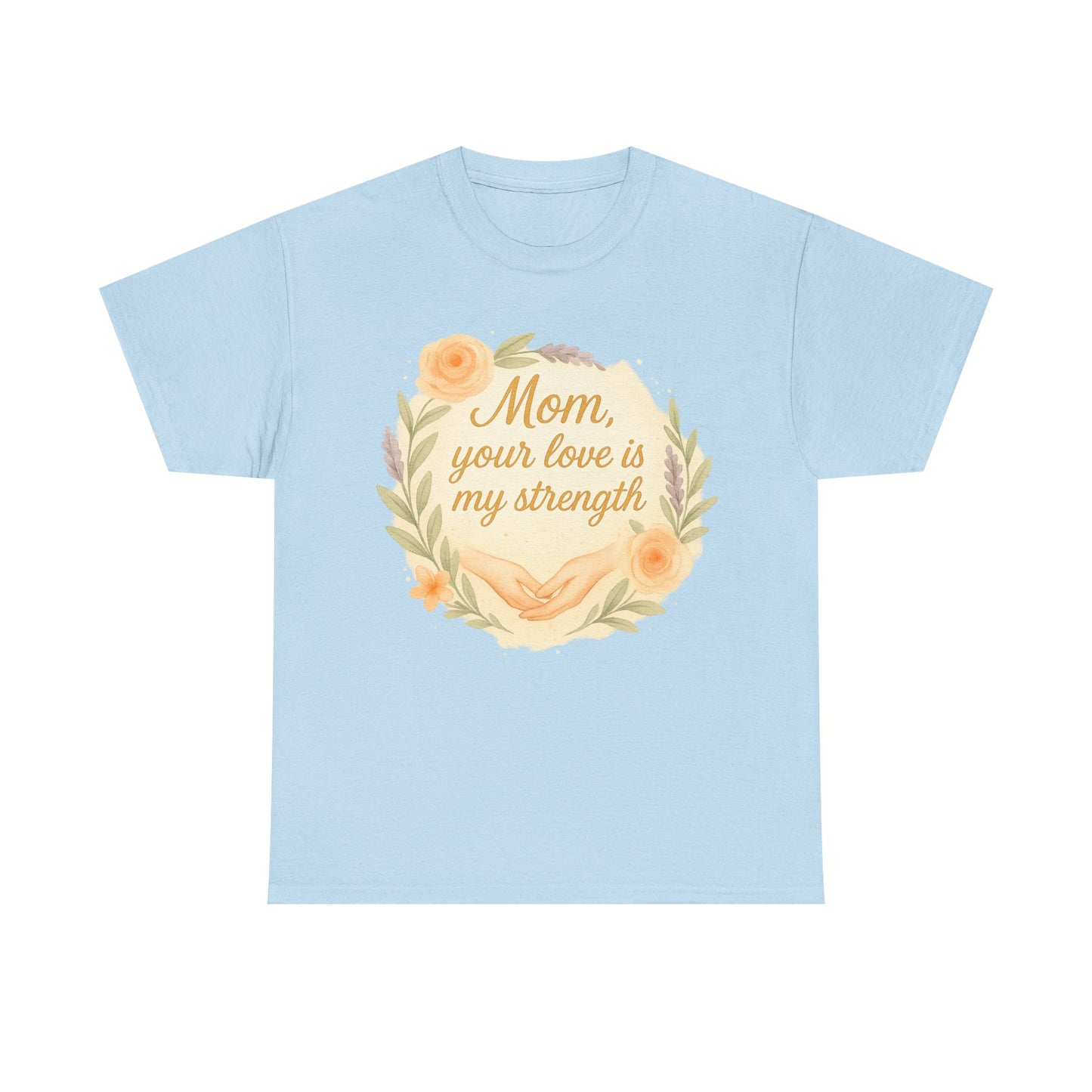 Mom Your Love Is My Strength Floral Mother's Day Quote in Italian