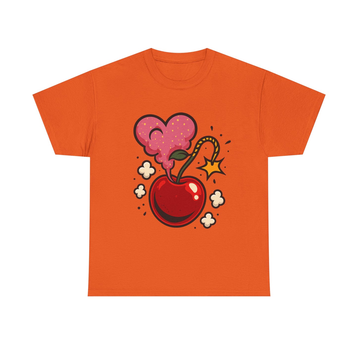 Cherry Bomb Heart Smoke Italian Design Art Pop Explosion Cute Glitter Cherry