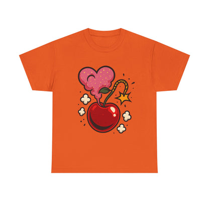 Cherry Bomb Heart Smoke Italian Design Art Pop Explosion Cute Glitter Cherry