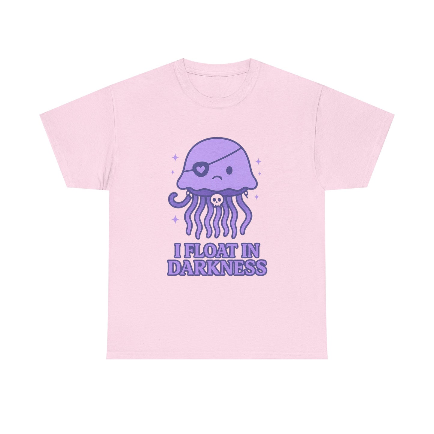 I Float in Darkness Pastel Goth Kawaii Jellyfish T-Shirt Art