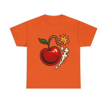 Cherry Bomb Italian Design Art Pop Art Style Exploding Cherry Illustration