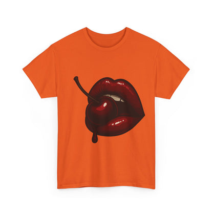 Seductive Cherry Lips Italian Design Art Retro Glam Dark Fruit Bite