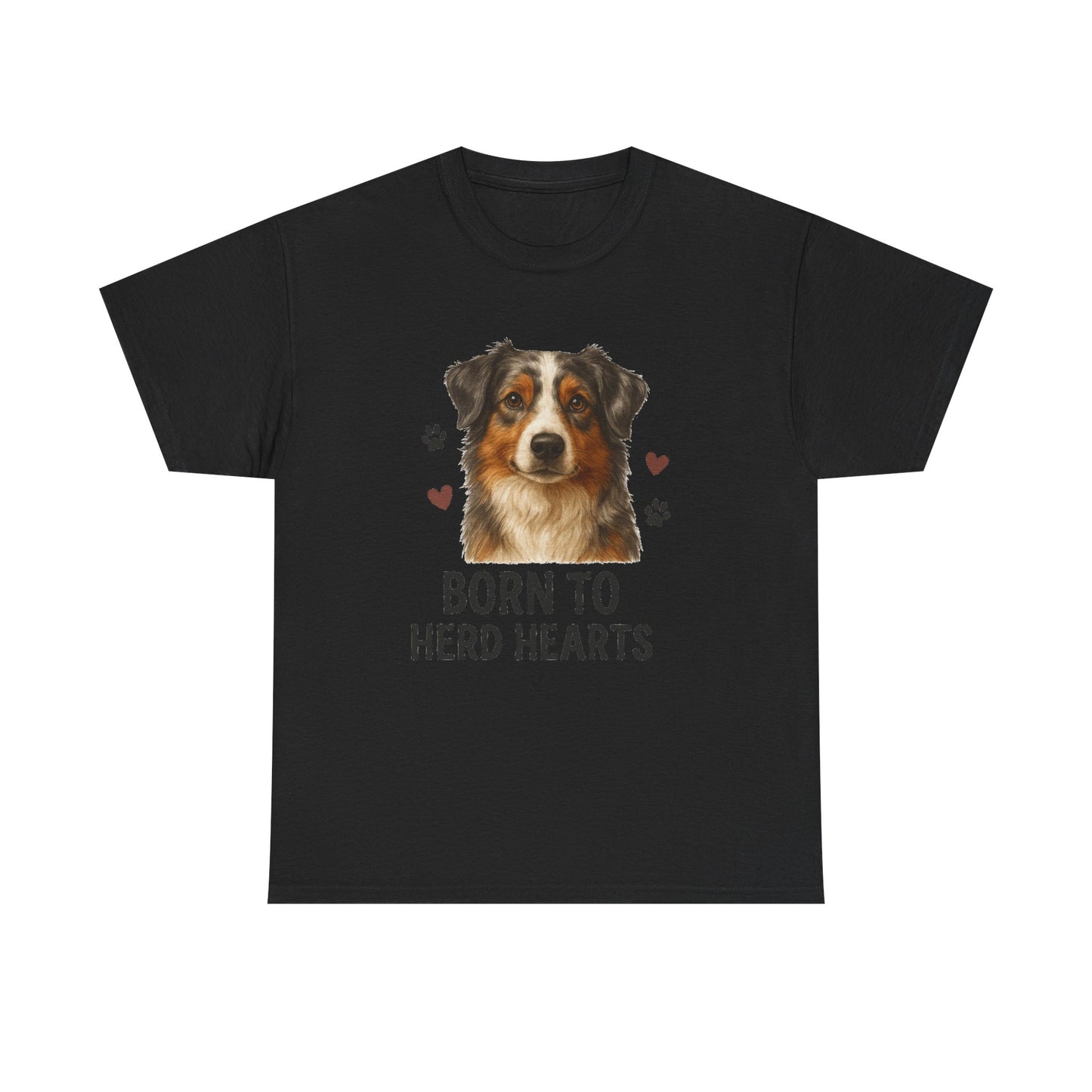 Australian Shepherd Lover Shirt  Born to Herd Hearts Dog Mom T-shirt