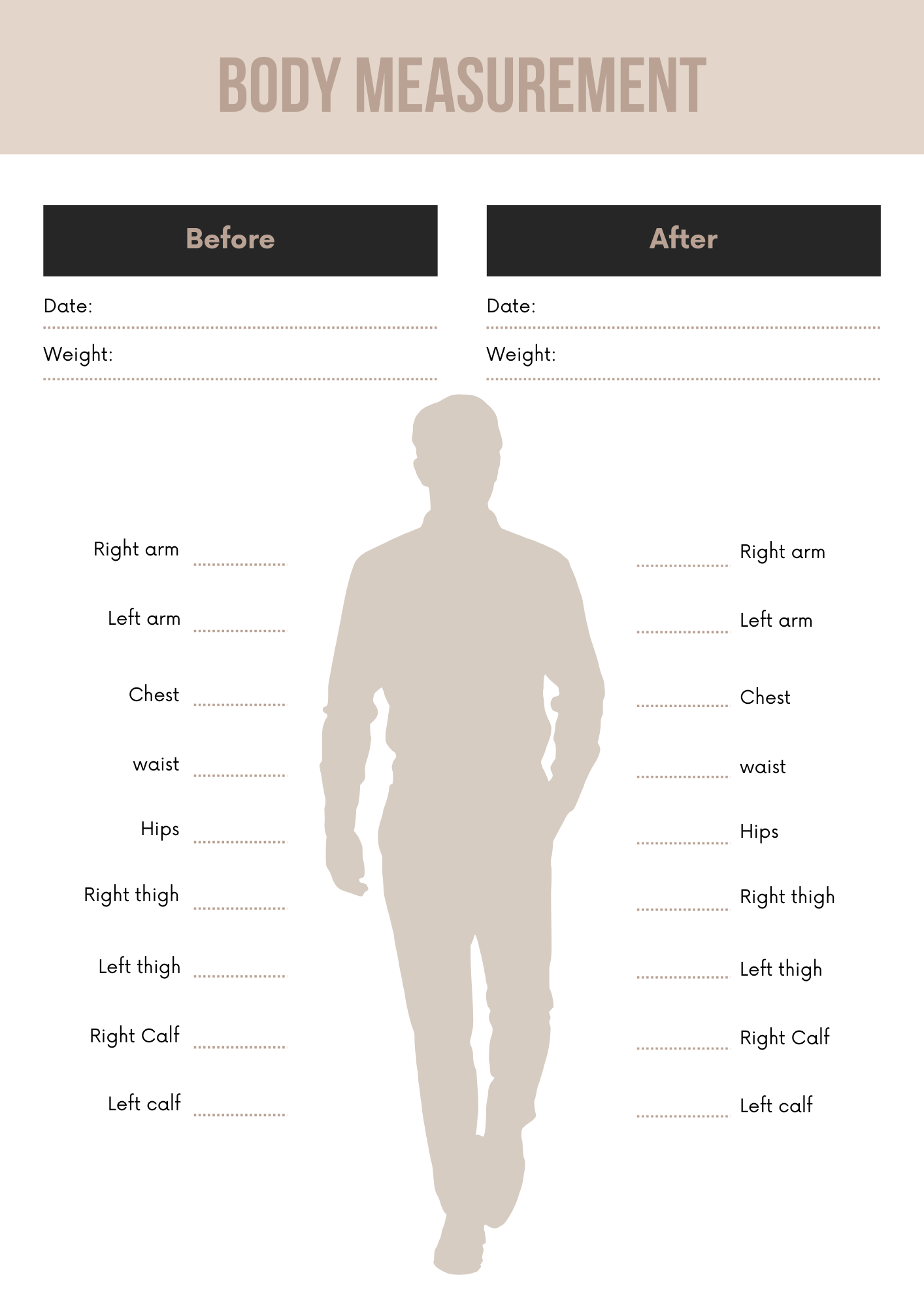Weight Loss Journal Editable Canva Template for Fitness Tracking