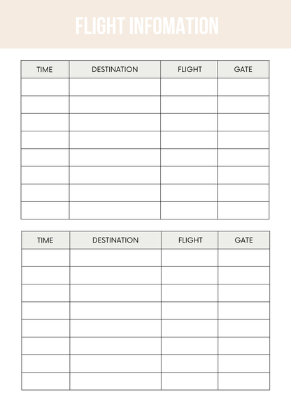 Travel Planner Canva Free Editable Template