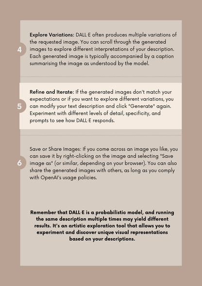 Mini Guide to Using DALL-E Editable Canva Template  AI Art Generation