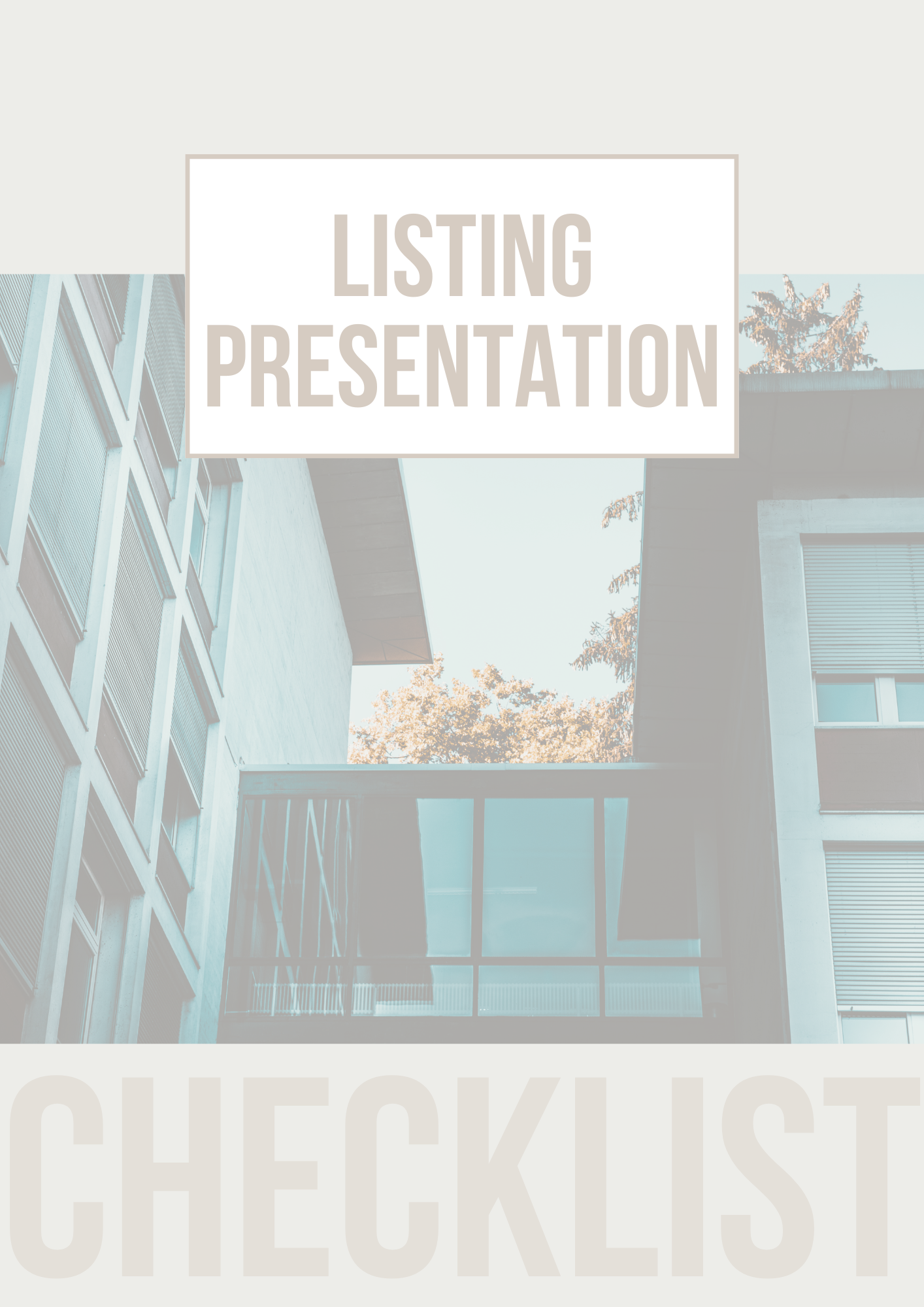 Real Estate Agent Checklists Editable Canva Template for Property Managers