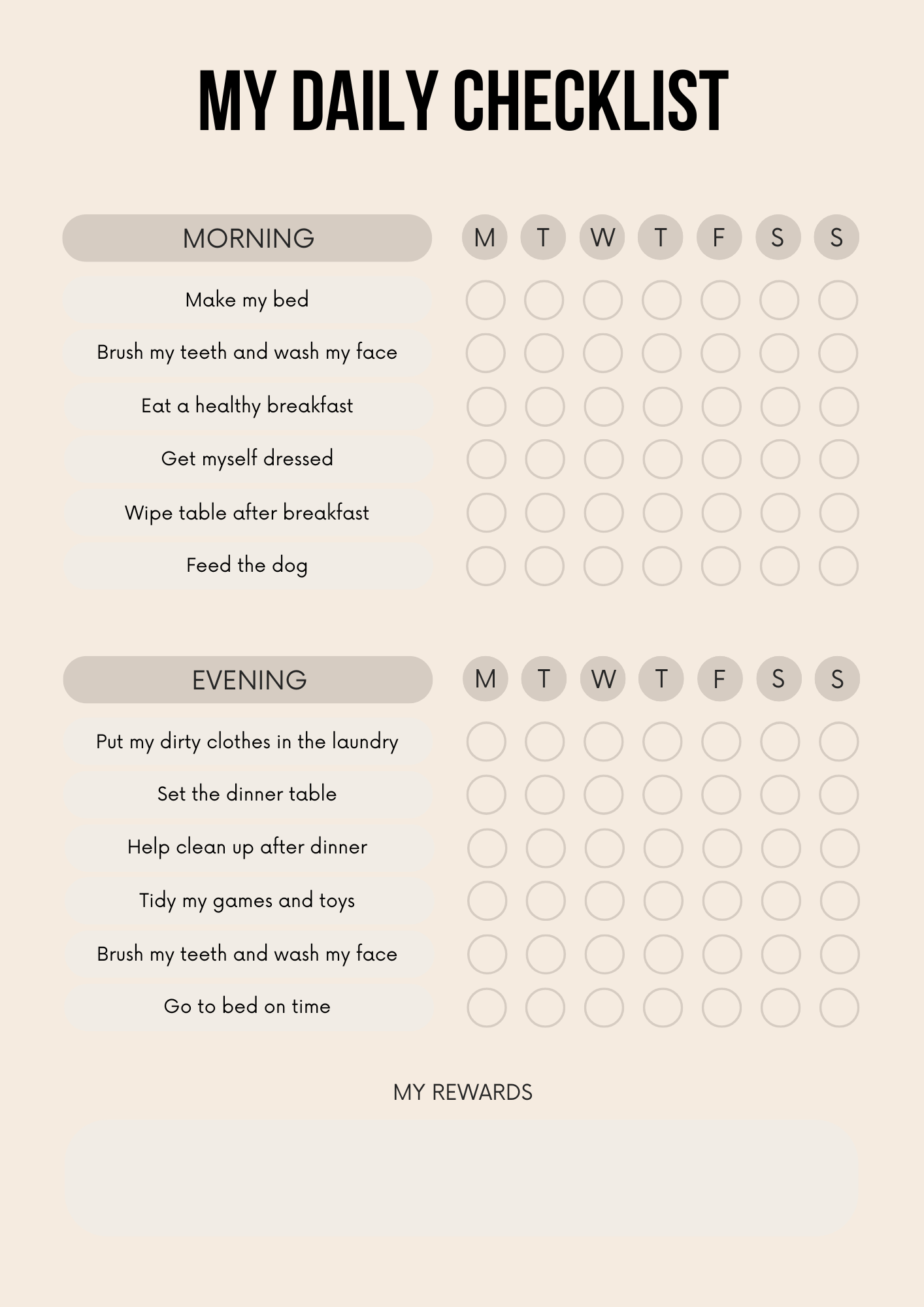 Reward Charts Bundle Canva Free Editable Template