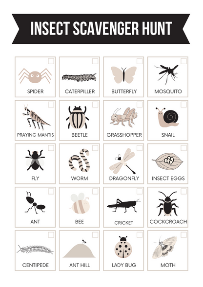 Kids Scavenger Hunt Bundle Editable Canva Template for Outdoor Fun