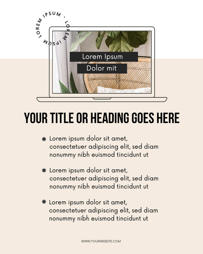 Instagram Post Templates Editable Canva Design for Social Media