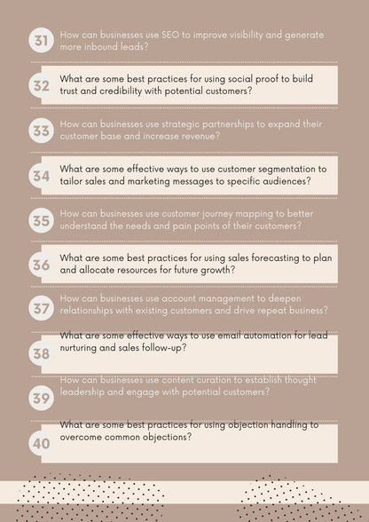 ChatGPT Power Prompts for Sales & Business Development   Enhance Your Sales Strategies