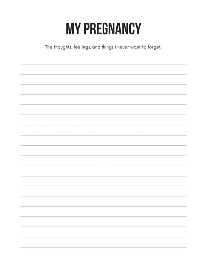 My Baby Memory Book Editable Canva Template for Parents Keepsake