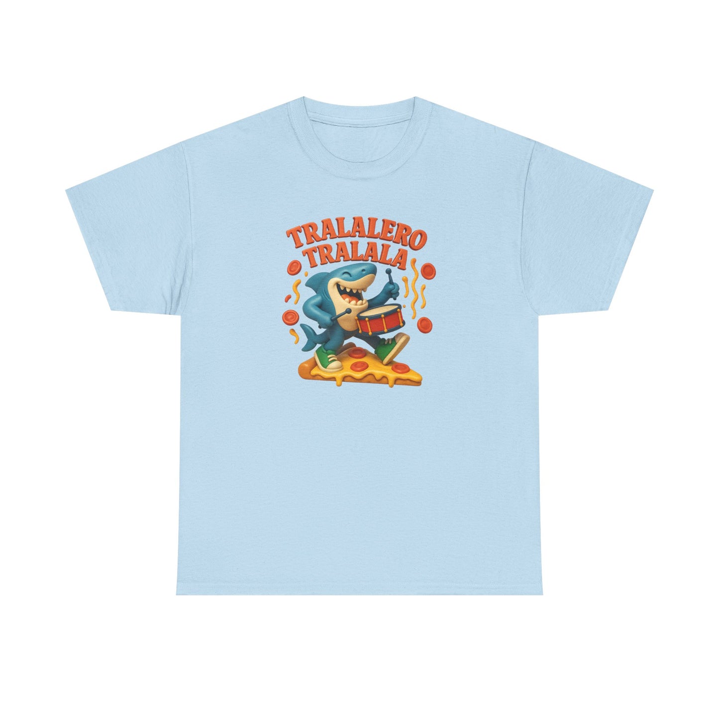 Tralalero Tralala Shark Pizza Meme Funny Italian Brainrot Cartoon Art 3d