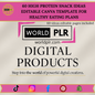 60 High Protein Snack Ideas Editable Canva Template for Healthy Eating Plans
