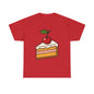 Cherry on Top Italian Design Art  Cute Cake Slice with Glossy Fruit