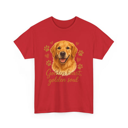 Golden Retriever Lover Shirt  Golden Heart Golden Soul Dog T-shirt