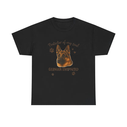 German Shepherd Lover Shirt Protector of My Soul Dog T-shirt for Men and Women