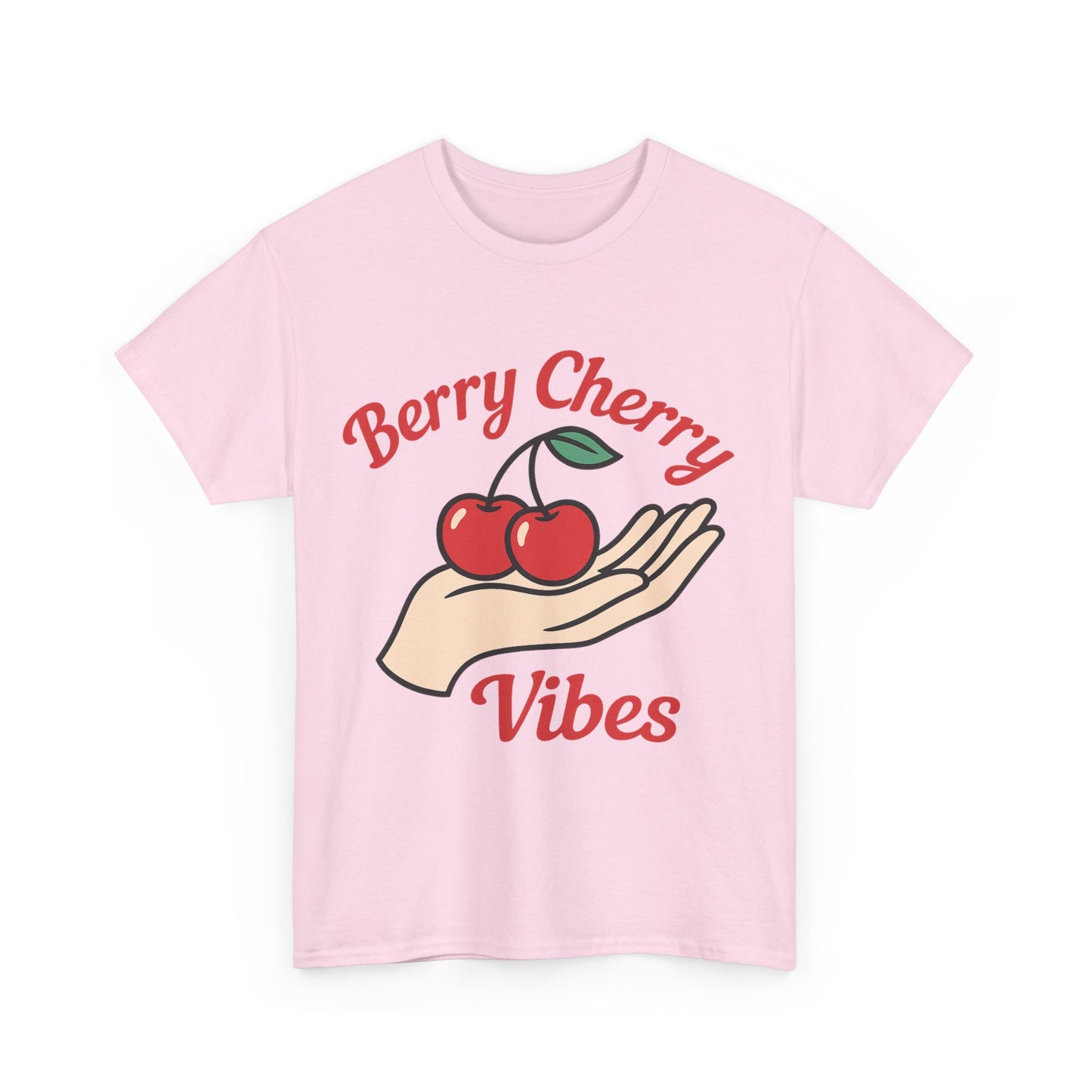 Berry Cherry Vibes Italian Design Art Hand Offering Cherry Retro Style