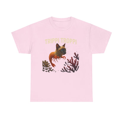 Trippi Troppi Cat Shrimp Meme Funny Italian Brainrot Style Design