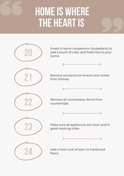 50 Tips For Staging your Home on a Budget