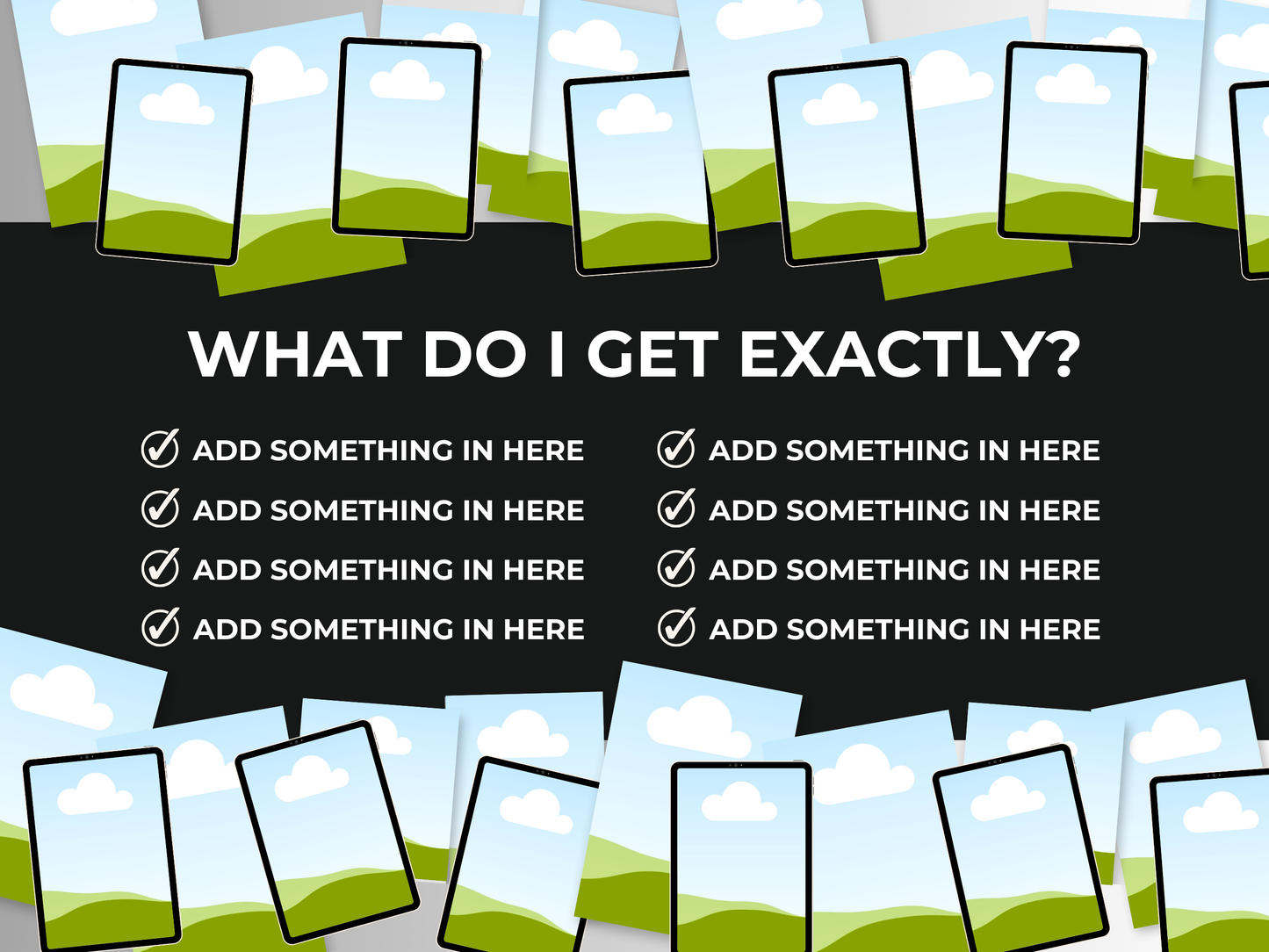 Etsy Creatives Mockups Bundles Editable Canva Templates for Listings