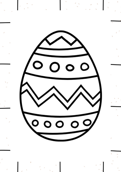 Easter Coloring Book Editable Canva Template for Kids Fun Activities