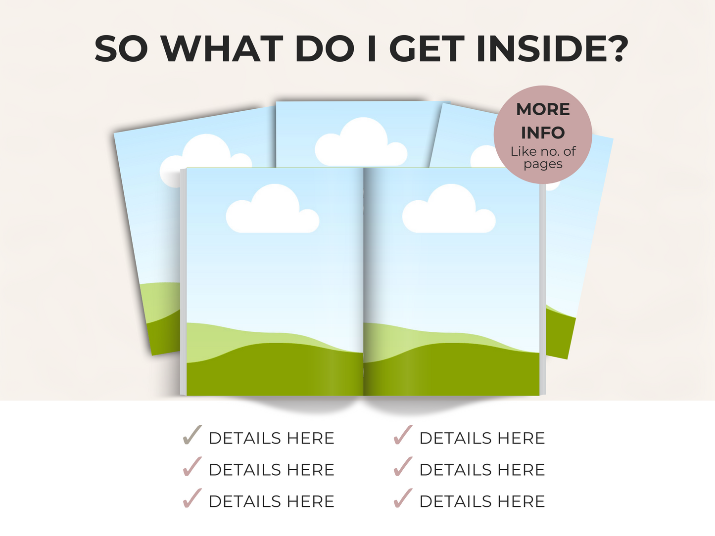 Etsy Creatives Mock-Ups  EBooks, Journals, Planners