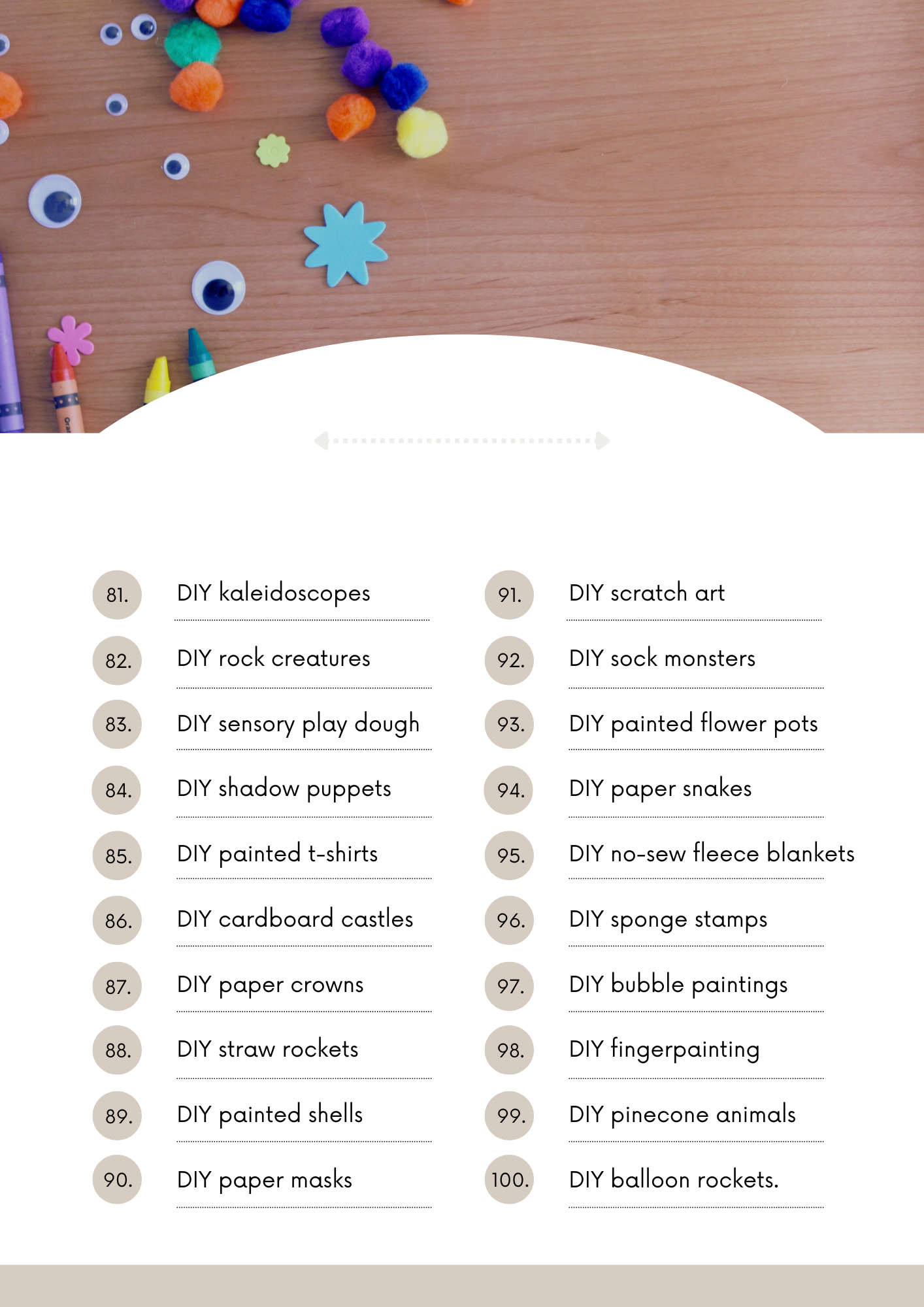 100 Arts &amp; Crafts Ideas for Kids