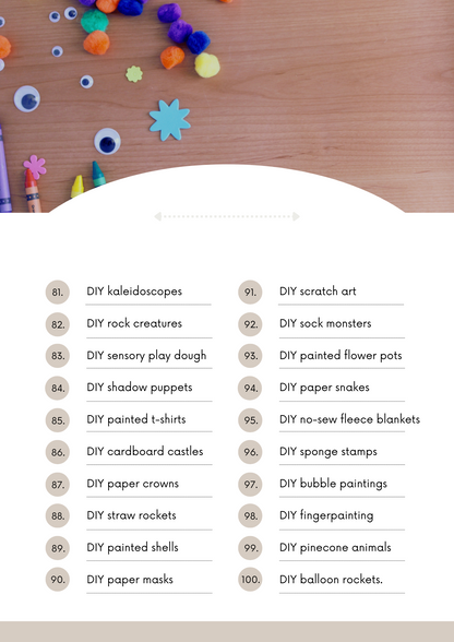 100 Arts &amp; Crafts Ideas for Kids
