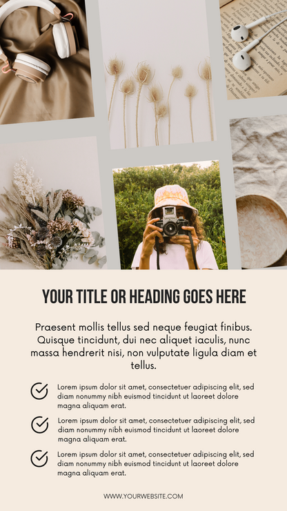 Instagram Stories Templates Editable Canva Design for Social Media Content