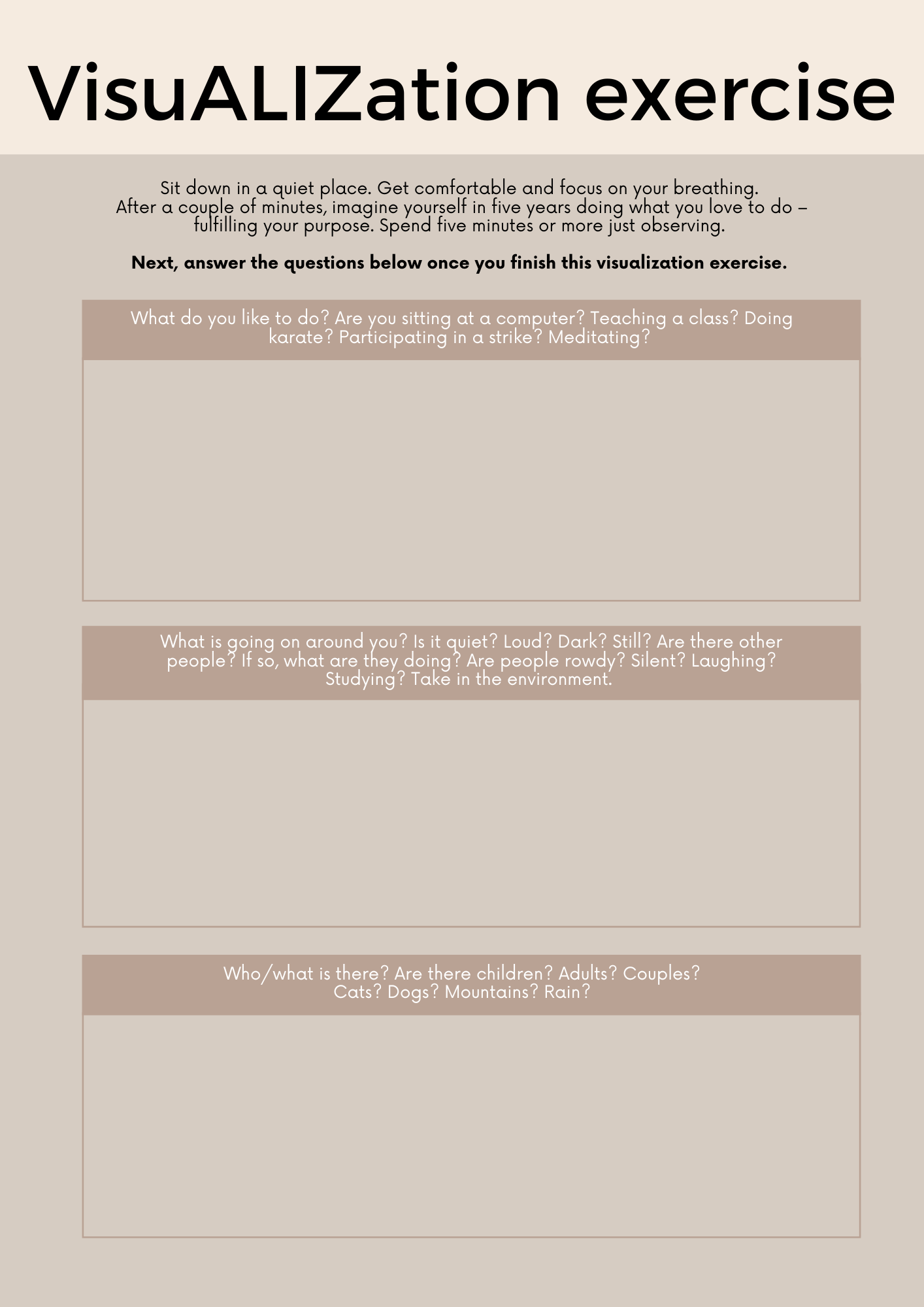 Find Your Passion Journal & Workbook  Self-Discovery Guide with Canva Editable Templates