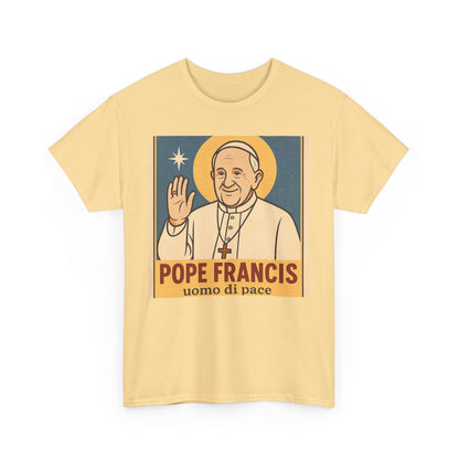 Vintage Poster Pope Francis | Uomo di Pace Retro Catholic Print