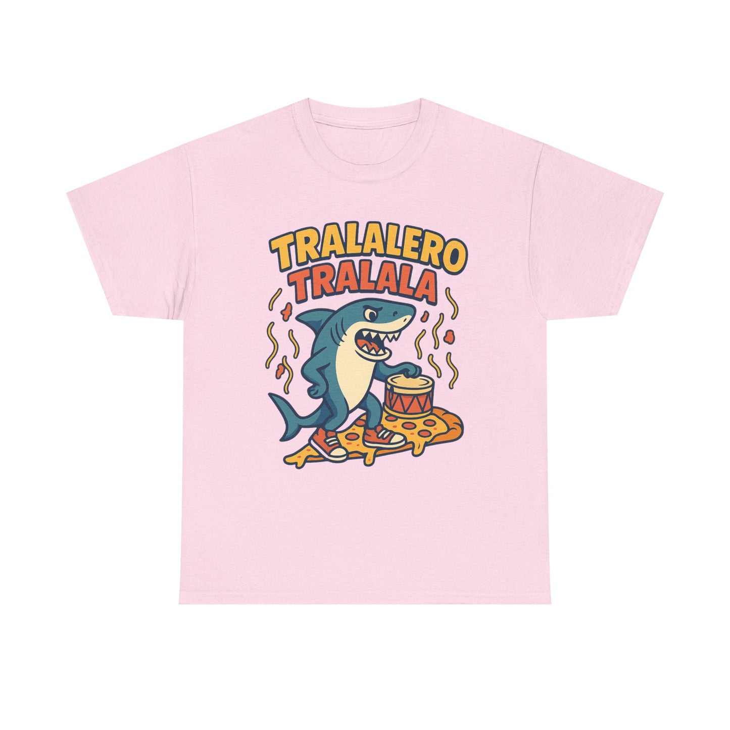 Tralalero Tralala Shark Pizza Meme Funny Italian Brainrot Cartoon Art