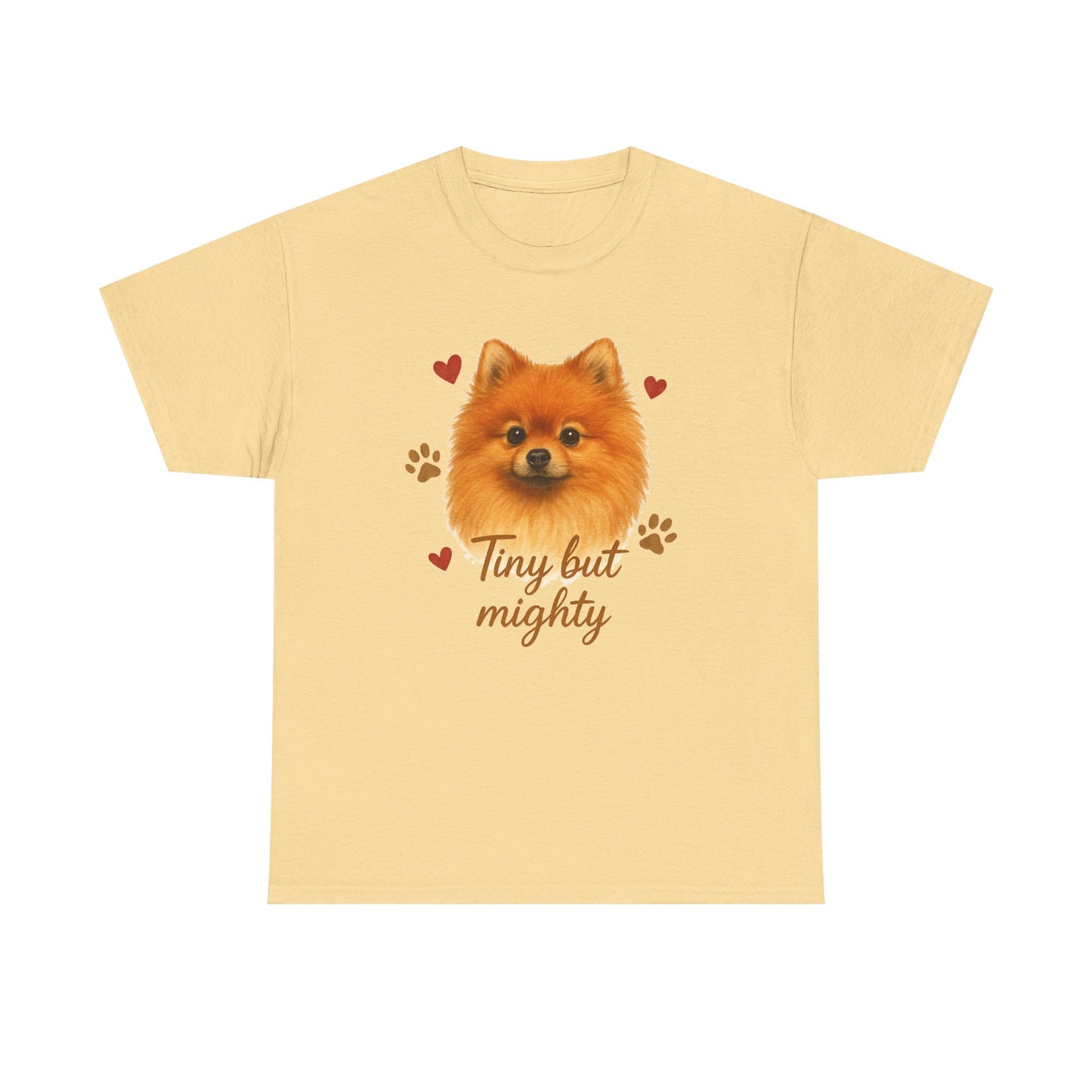 Pomeranian Lover Shirt Tiny But Mighty Dog Mom T-shirt