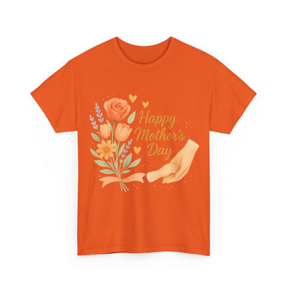Happy Mother's Day Floral Hands Watercolor Quote Illustration