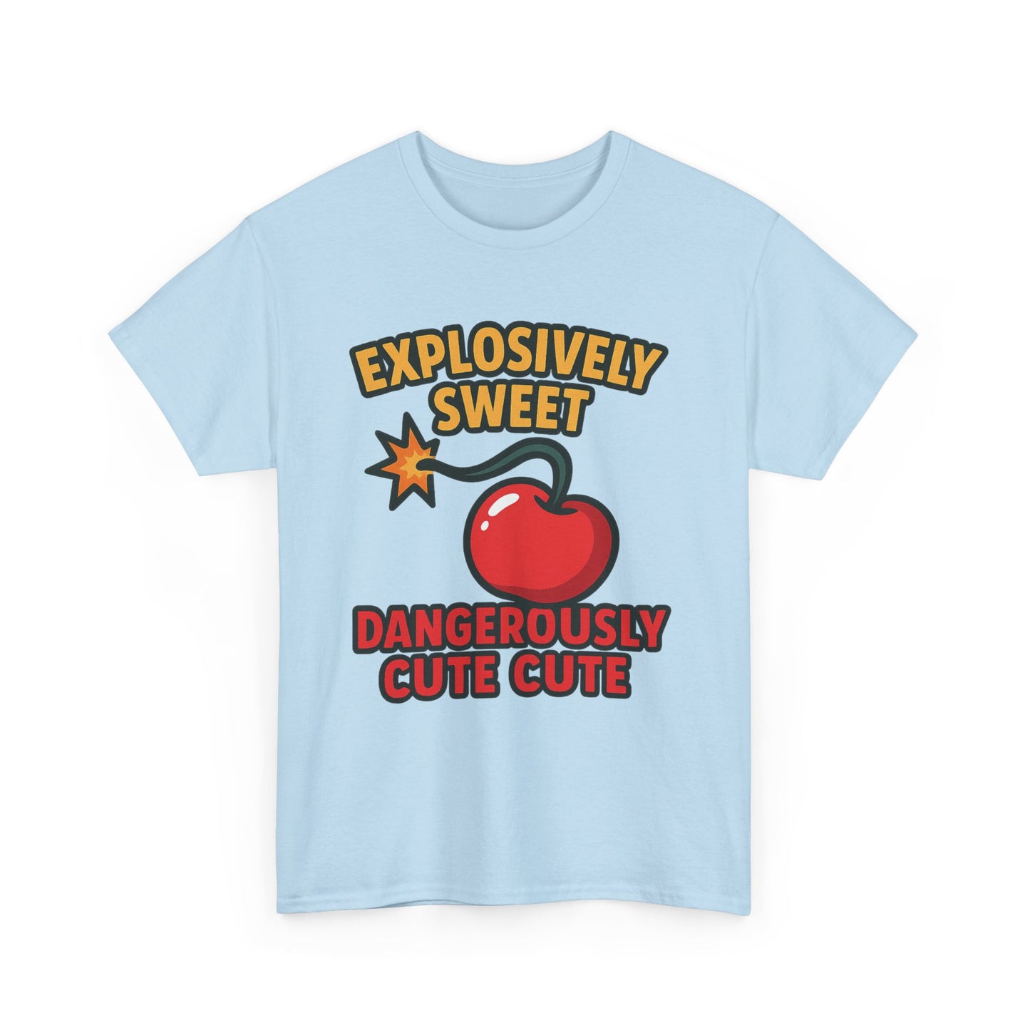 Explosively Sweet Dangerously Cute Design Art  Cherry Bomb Pop Cartoon Quote