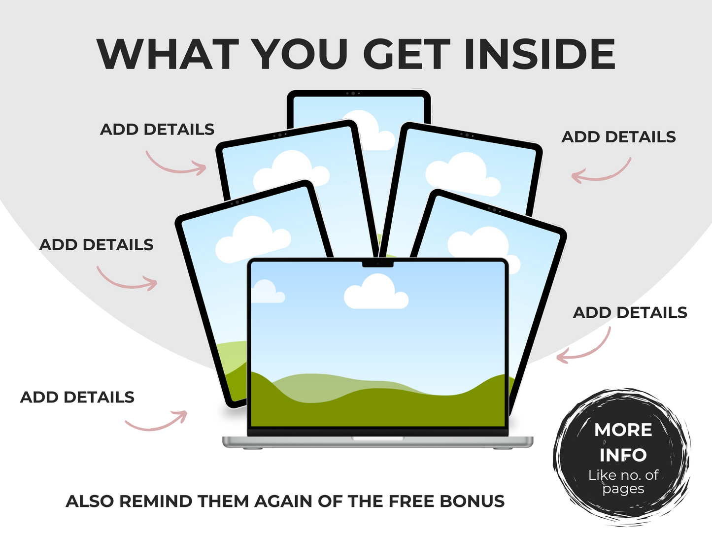 Etsy Creatives Mockups Devices Editable Canva Templates for Listings