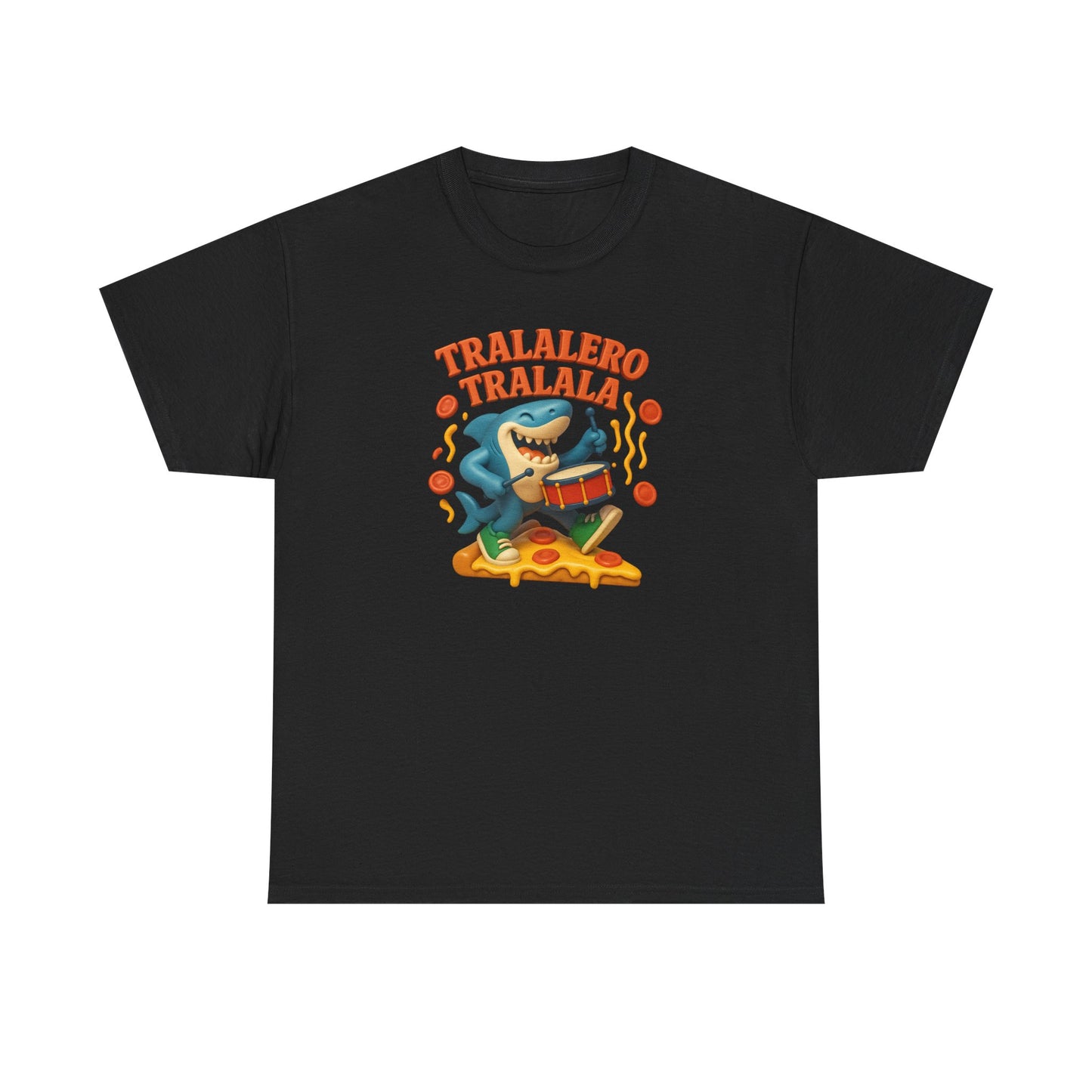 Tralalero Tralala Shark Pizza Meme Funny Italian Brainrot Cartoon Art 3d