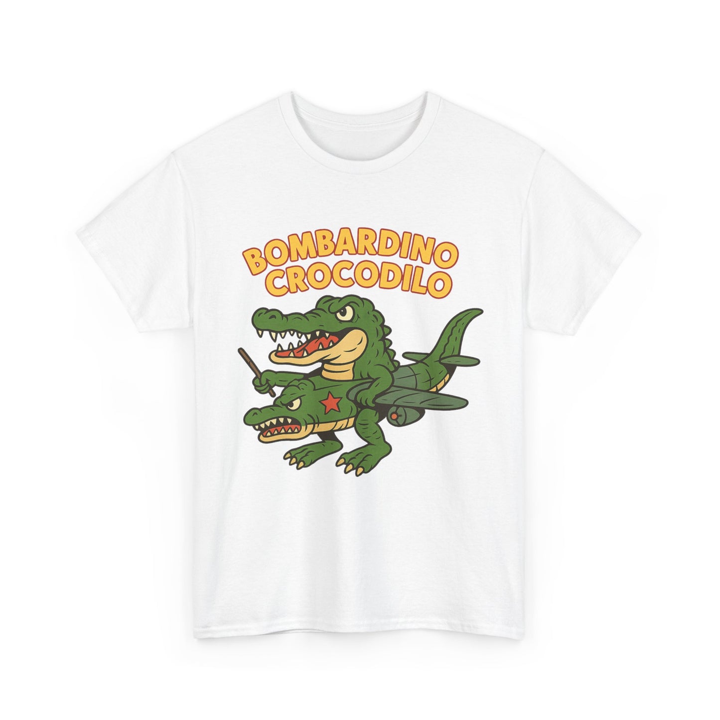 Bombardino Crocodilo Funny Italian Brainrot Meme T-Shirt Design